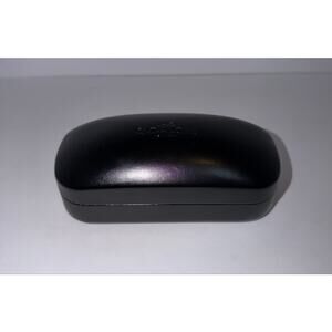 Coach New York Black Hard Shell Eyeglasses Sunglasses Case with Cleaning Cloth